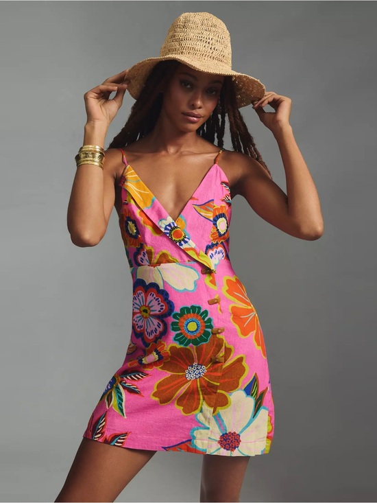 FARM Rio Dresses & Skirts - NWT - Farm Rio - Garden Mini Dress - Pink/Rose